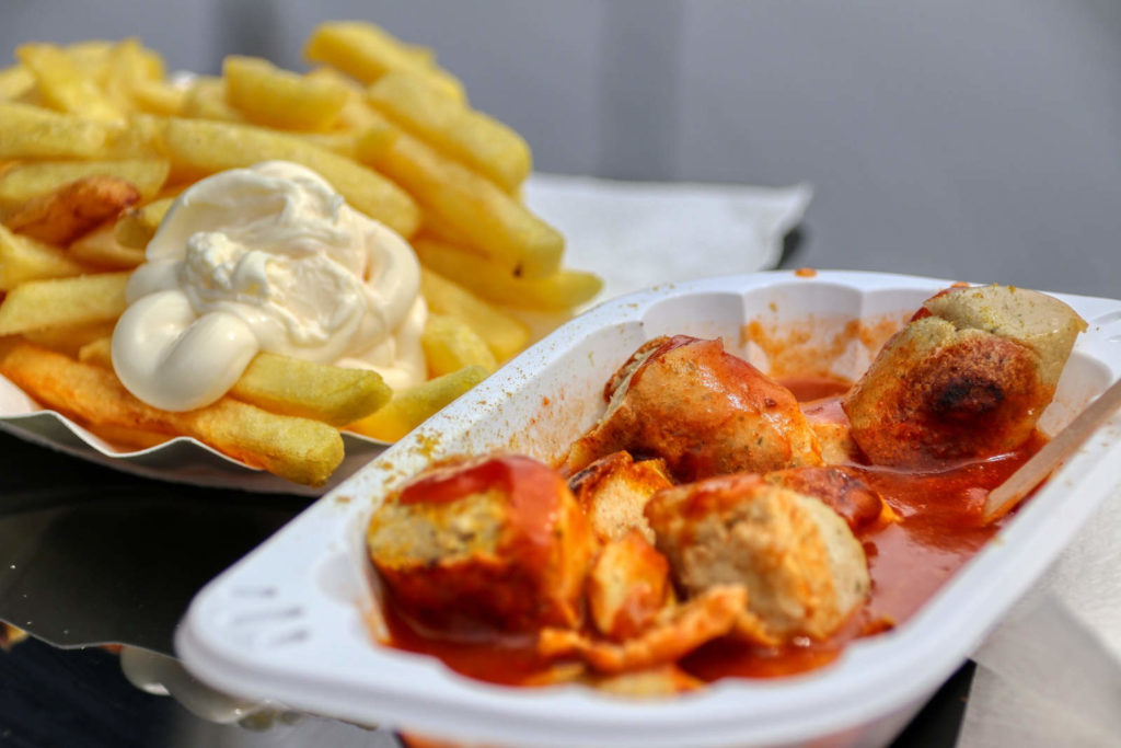 Currywurst French Fries